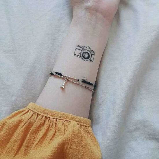 Camera tattoo On Hand With Pen  MUST WATCH tattoforfun camera tattoo  diy tattooideas  YouTube