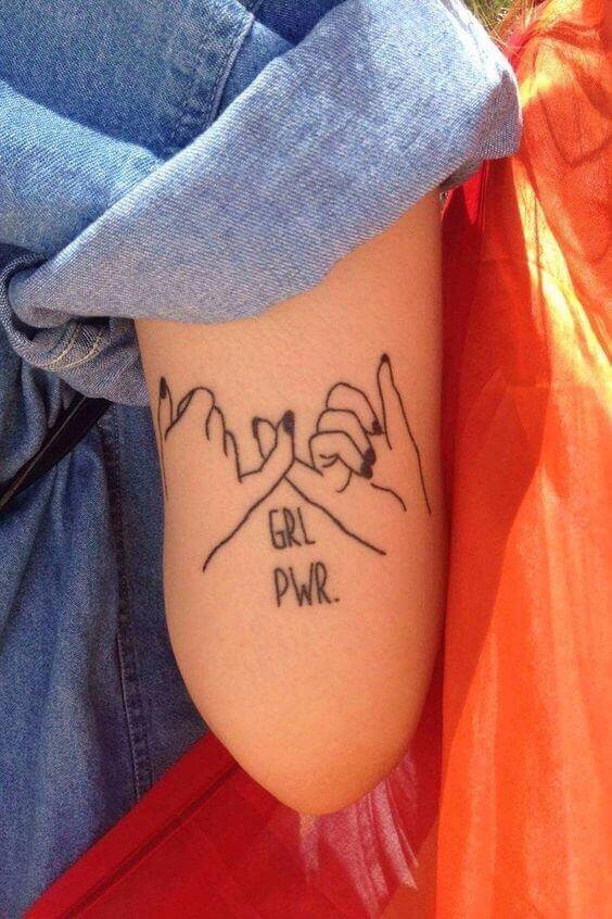 GIRL POWER tattoo