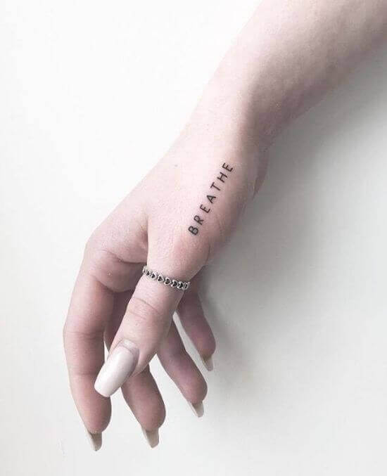 Simple Hand Tattoos for Women