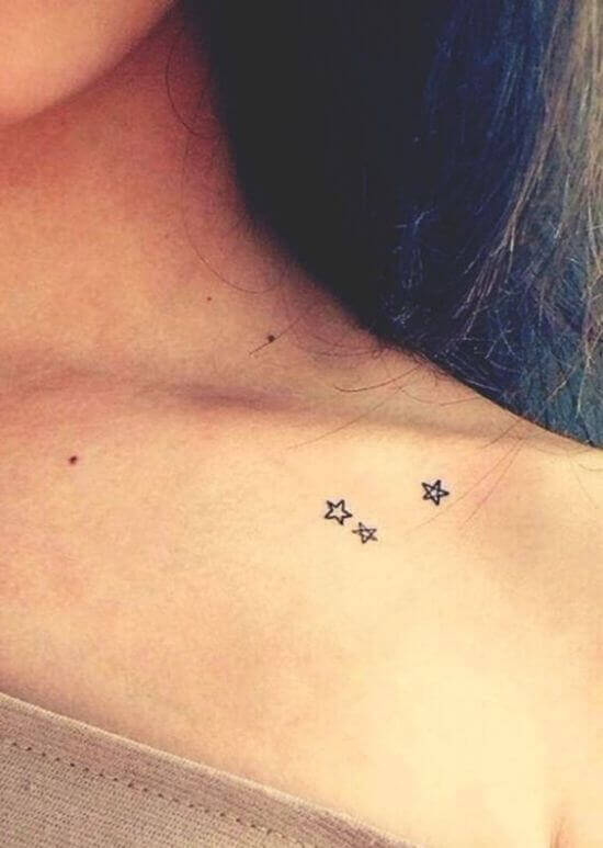 Simple Tiny Star Tattoos Ideas for girls