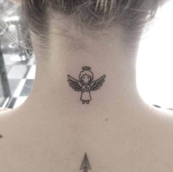 Small angel tattoos designs