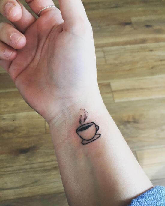 Tea and Coffee Cup Tattoo
