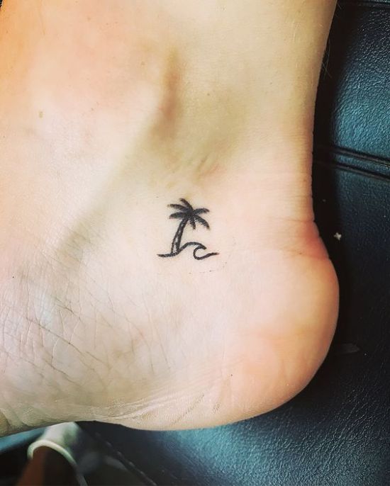 AI Image Generator Small palm tree finger tattoo