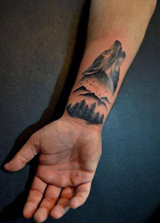 Best Wolf Wrist Tattoo Designs