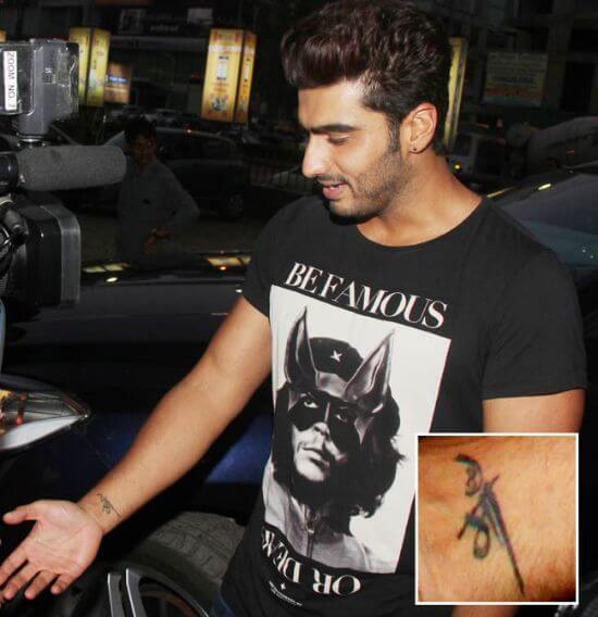 Arjun Kapoor tattoo