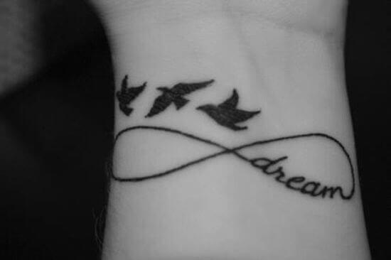 Best Dream Infinity Tattoos Ideas with Birds