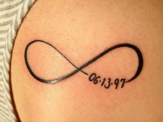 Best Infinity Tattoos with Dates