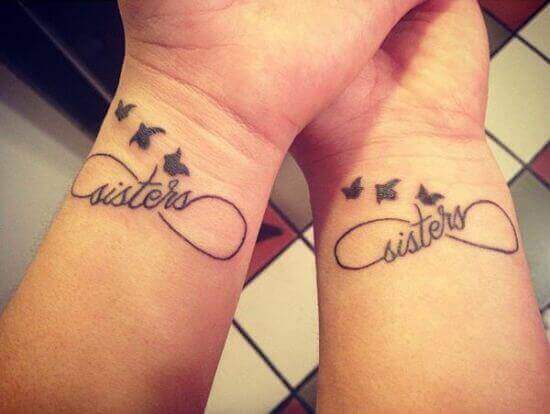 Best Sister Infinity Tattoo Designs