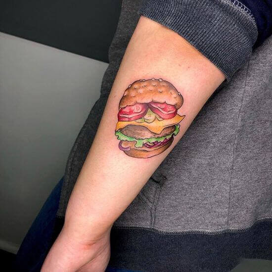 Burger Tattoo Ideas