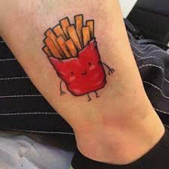 Finger Chips Tattoo