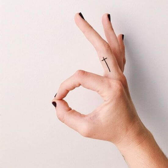 Finger Tattoo Placement for tiny tattoo