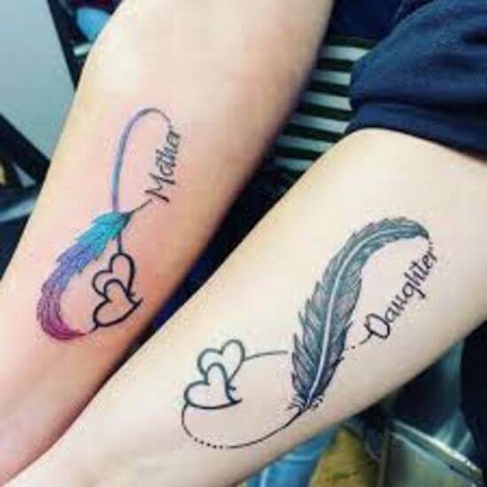 Tattoo uploaded by Mariska Hoekstra  love life infinity feather   Tattoodo