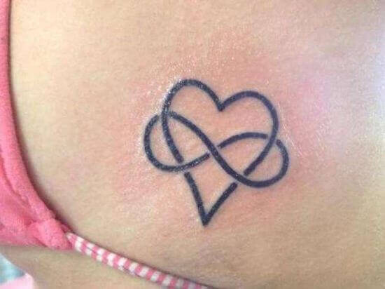 Heart and Infinity Tattoo ideas for men and women