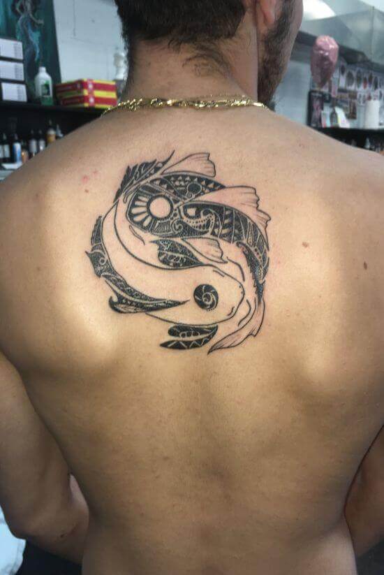 Polynesian Koi Fish tattoo images