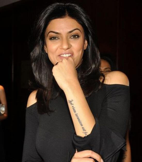 Sushmita Sen's tattoo