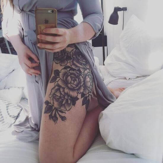 Thigh Tattoo Placement for boy and girls