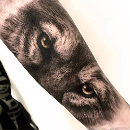 Wolf Eyes Tattoos Ideas