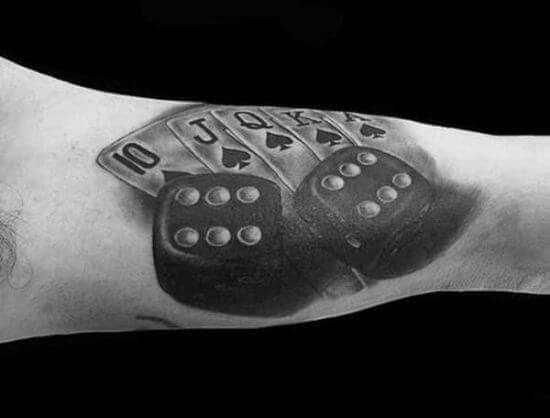 Best 3D Dice Tattoo - Trending Tattoo Best 3D Dice Tattoo