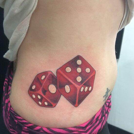 Big Red Dice Tattoos