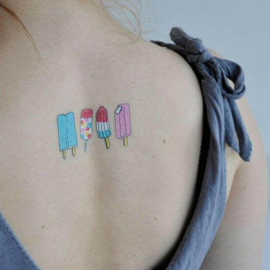 Candy Tattoos on back