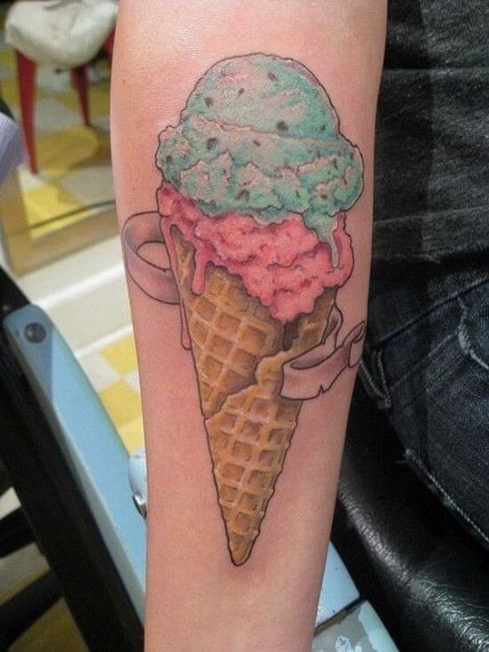Gucci Mane Ice Cream Cone Temporary Tattoo Sticker  OhMyTat