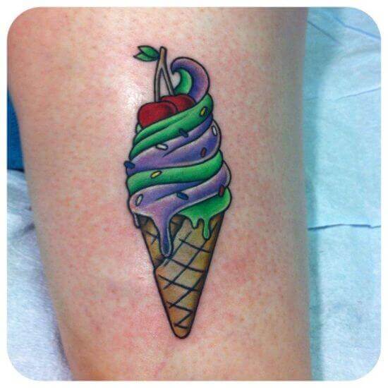 Delicious Little Ice Cream Tattoo designs 2021