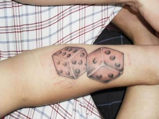 Forearm Dice Tattoo IDeas