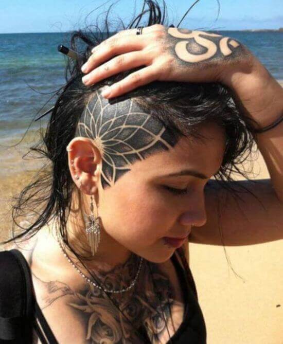 Girl Head tattoo designs