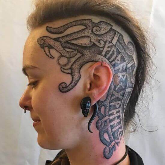 50 Fantastic Scalp Tattoos  Tattoodo