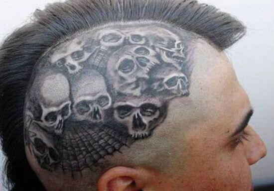 Skull head tattoos
