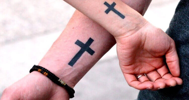 Couple Cross Tattoos