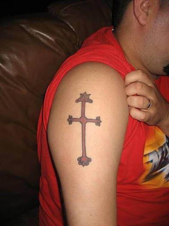 Best Traditional Latin Cross Tattoo Designs