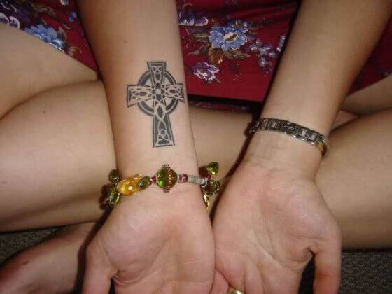 Celtic Cross Tattoo Ideas on Hand