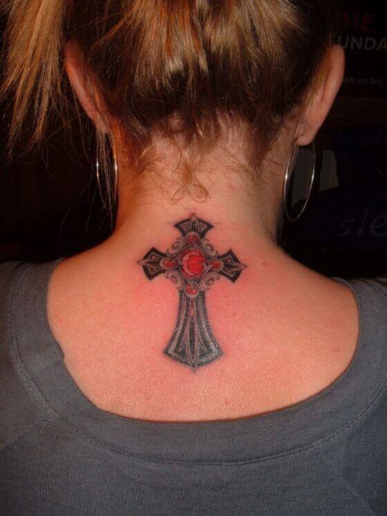Celtic Small Cross Tattoo