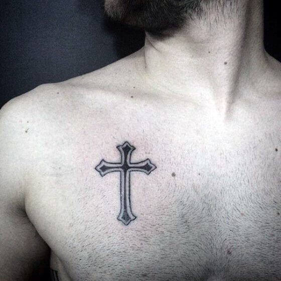 Cross Tattoos on Chest