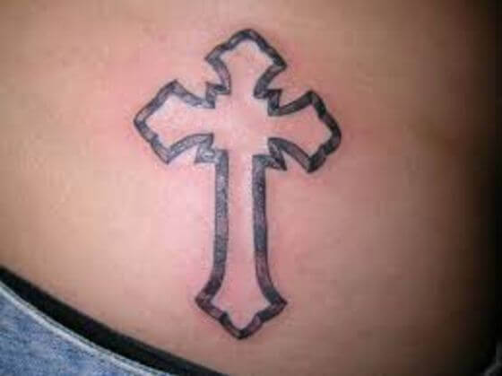 Small Pointed Ends Cross Tattoo ideas