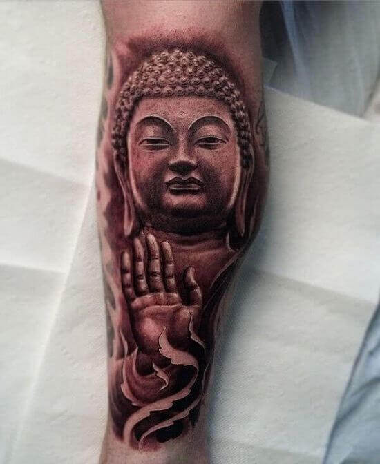 Unique Buddha Tattoo Design  One Line