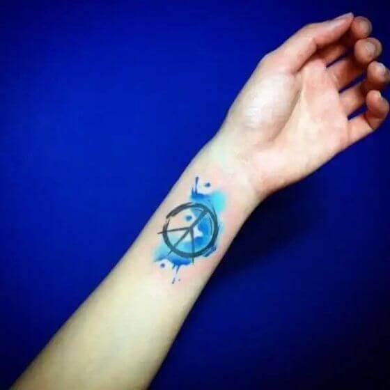 Be Kind, Peace Sign Hand, Tattoo, Wrist Graphic by  designermomscraftboutique · Creative Fabrica