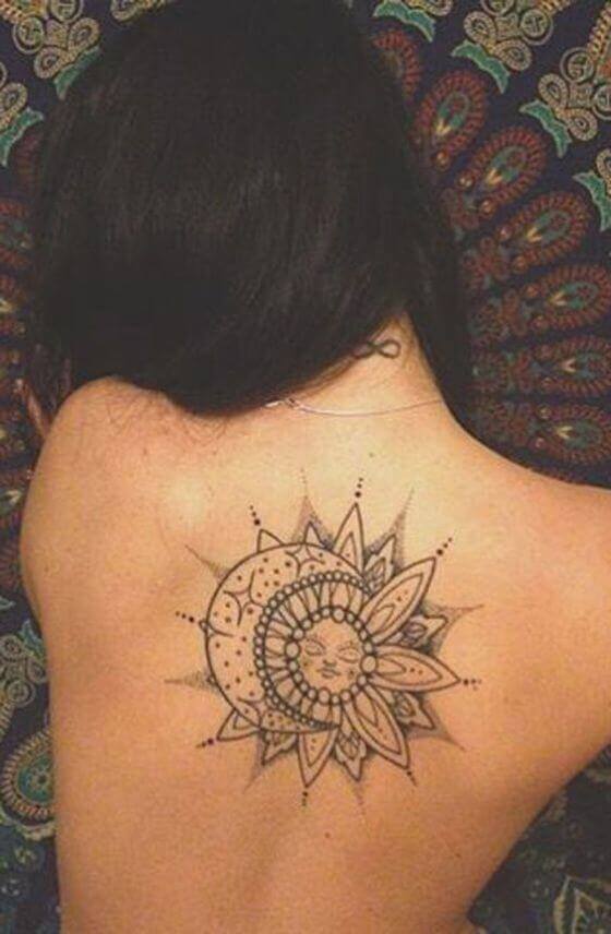 Best sun moon tattoos designs