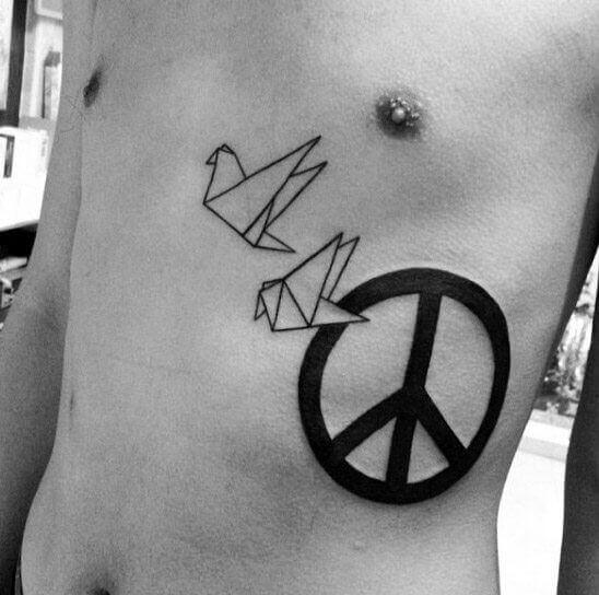 Peace sign on Stomach (1)