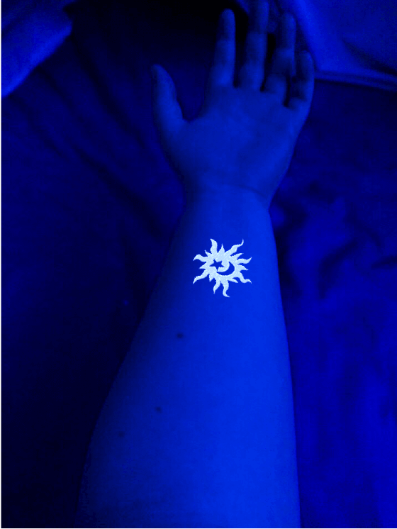 White Sun & Moon Tatto