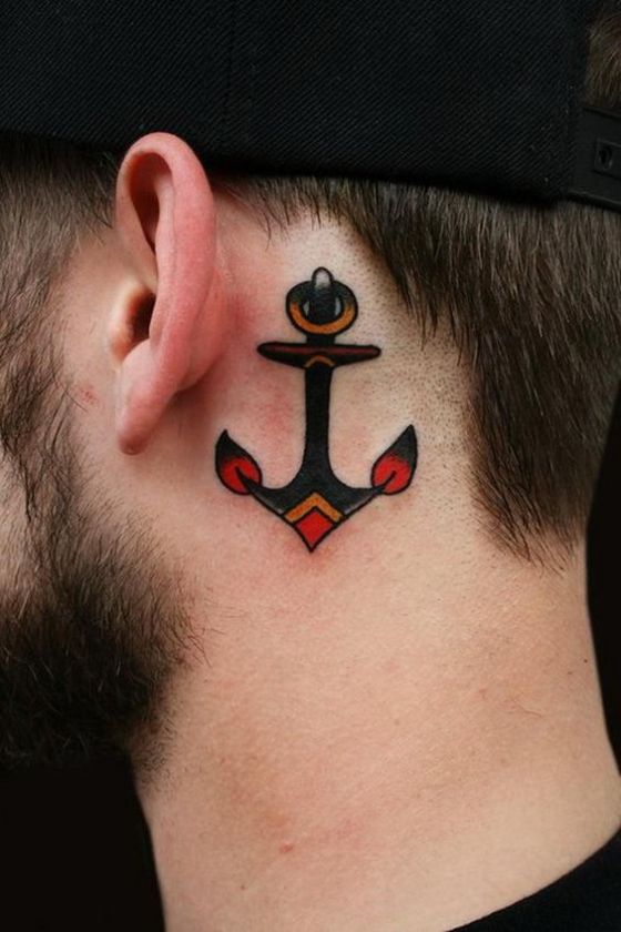 Anchor At The Back Of The Ear