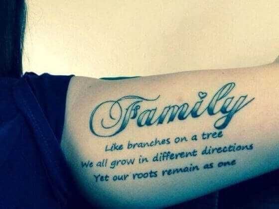 Best Family Quote tattoo ideas