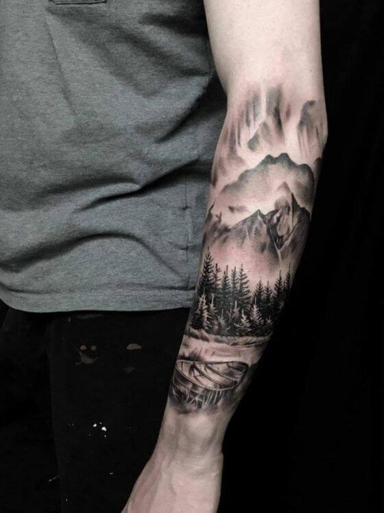 Best Forest sleeve Tattoo