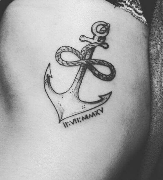 Best anchor with Infinity tattoo ideas 2021 5