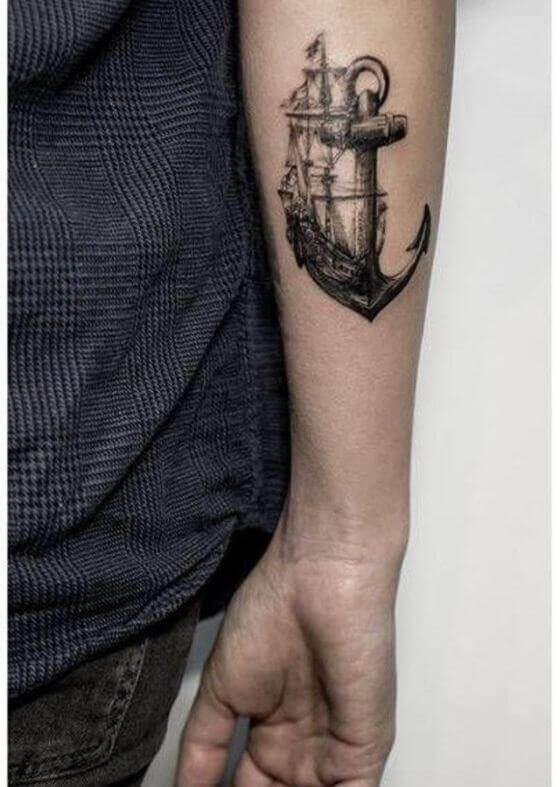 Navy Anchor Tattoo art 6