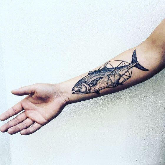 Simple Fish ideas on men arm