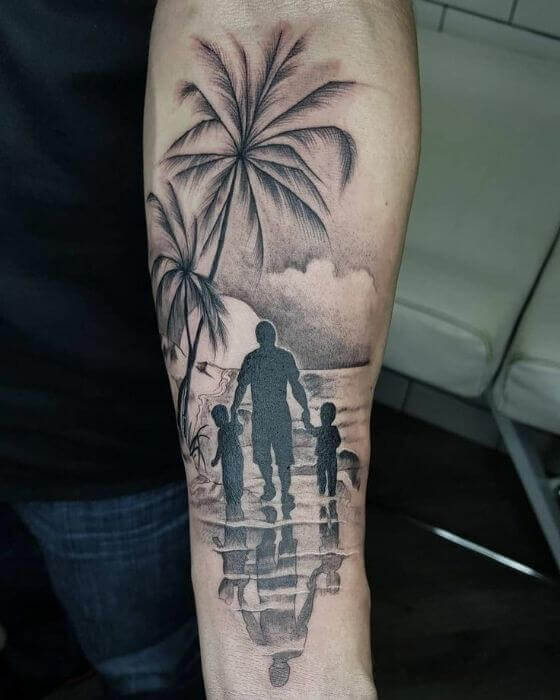 silhouette tattoo