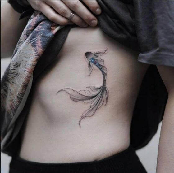 Just look at the beautiful Betta Fish Tattoo pls ignore the chubby old  feet D  Mia Koenig