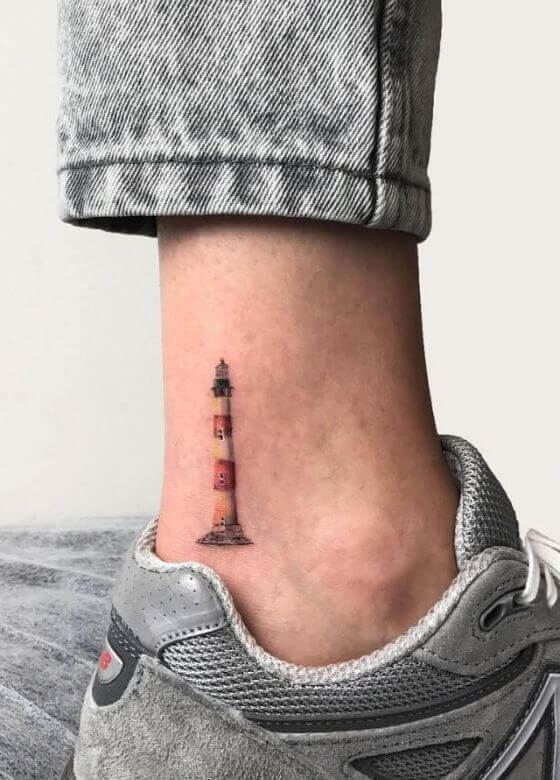 awesome tattoo on ankle